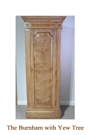 The Burnham Gun Cabinet with Yew Tree Oyster Inlay