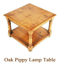 Oak Pippy Lamp Table