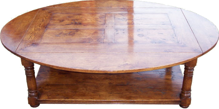 The Oval Panelled Coffee Table